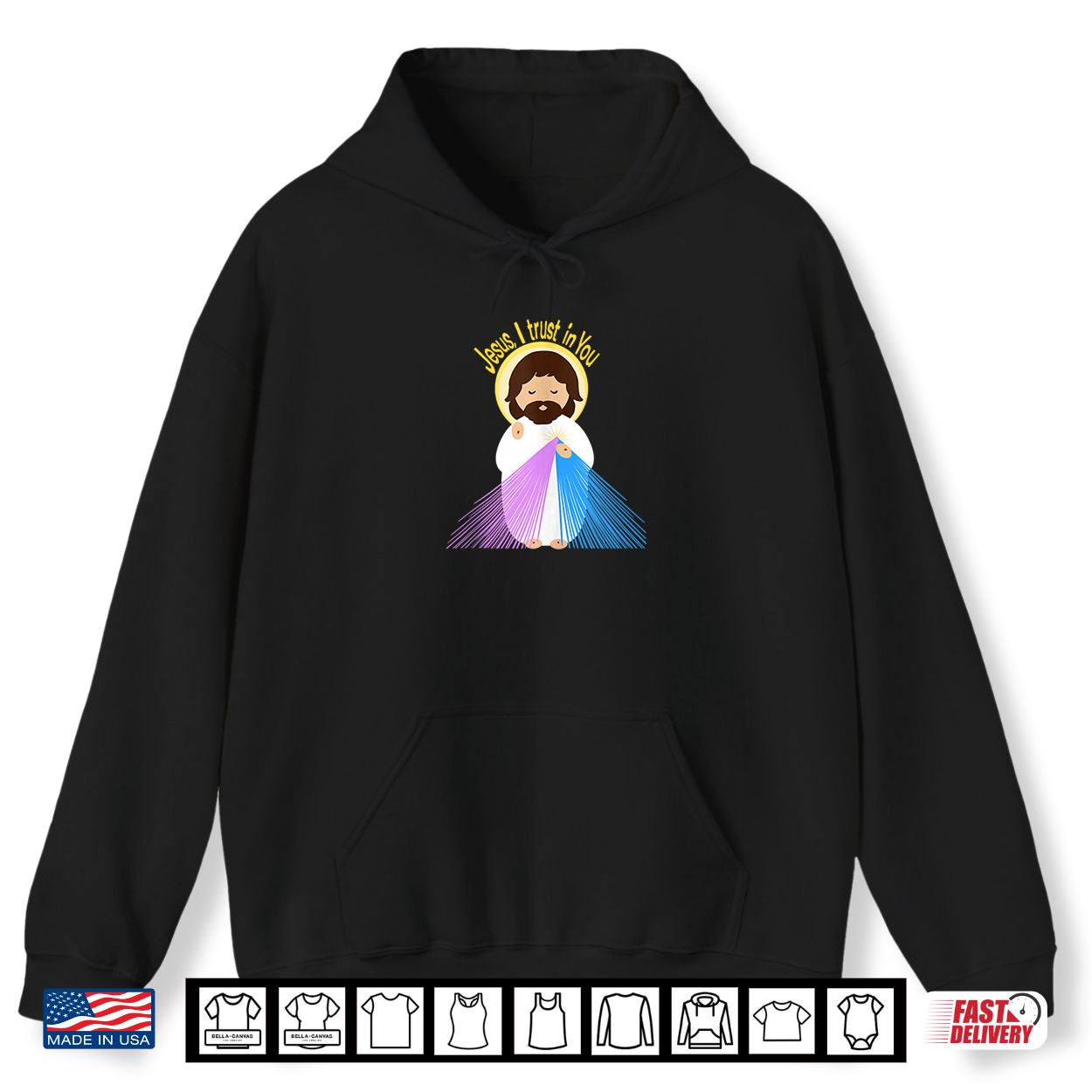 Jesus I Trust In You Divine Mercy Inspired Design Shirt