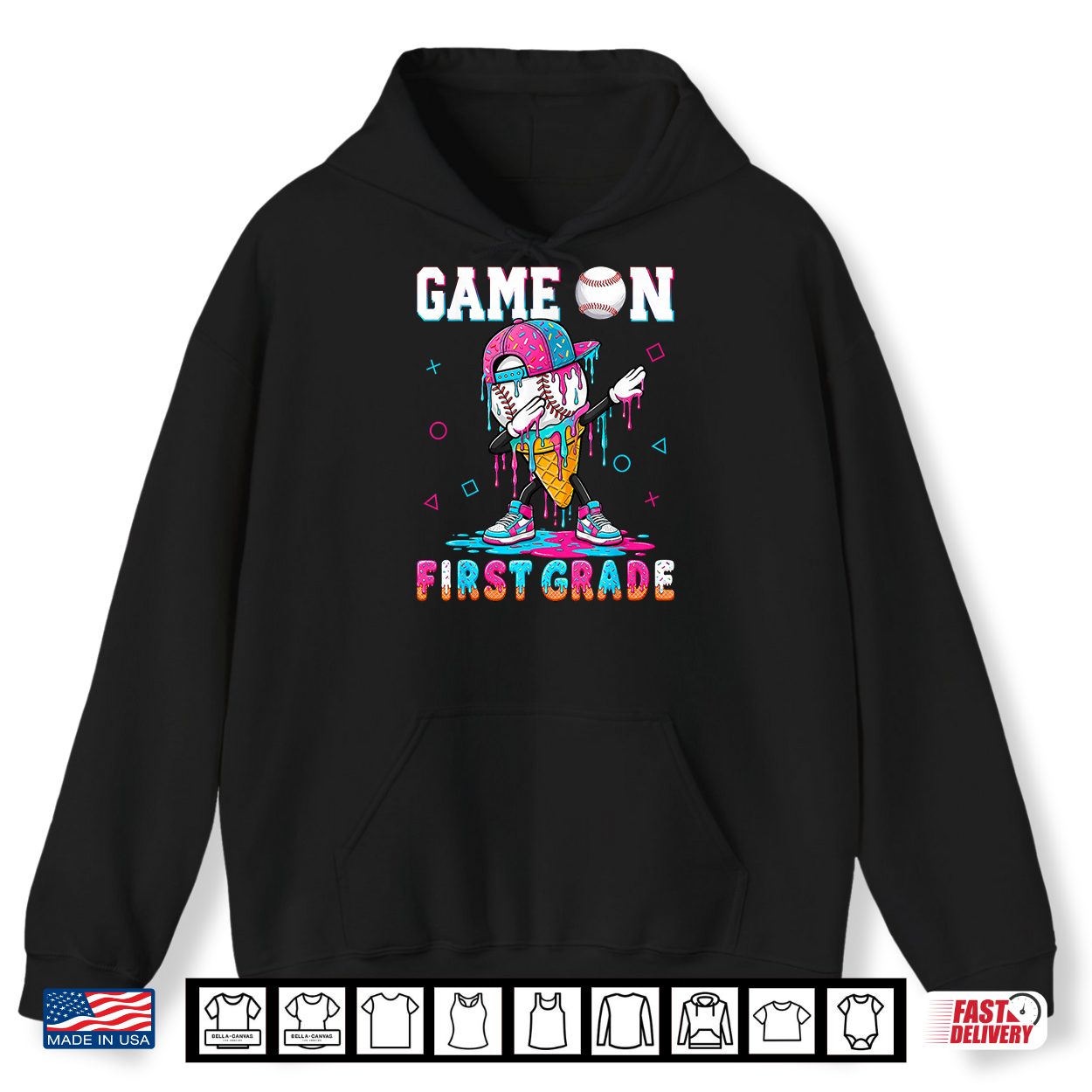 1St Grade First Day Of First Grade Baseball Drip For Boys Shirt