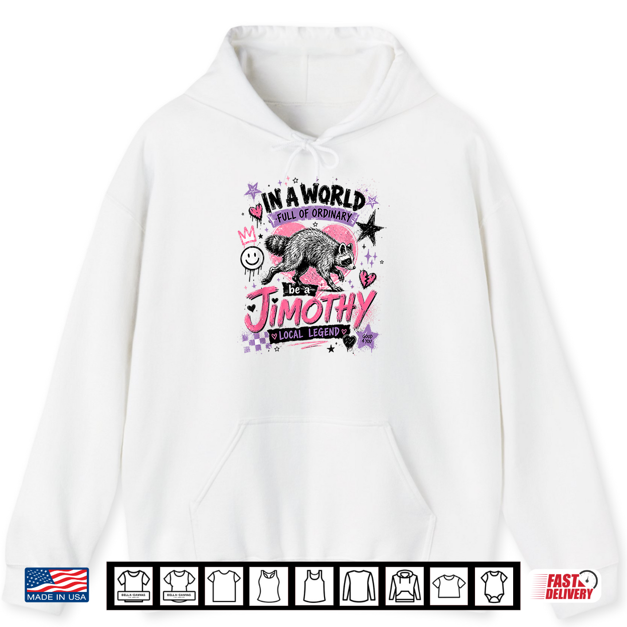 Jimothy Local Legend Street Art Raccoon World Of Ordinary Shirt