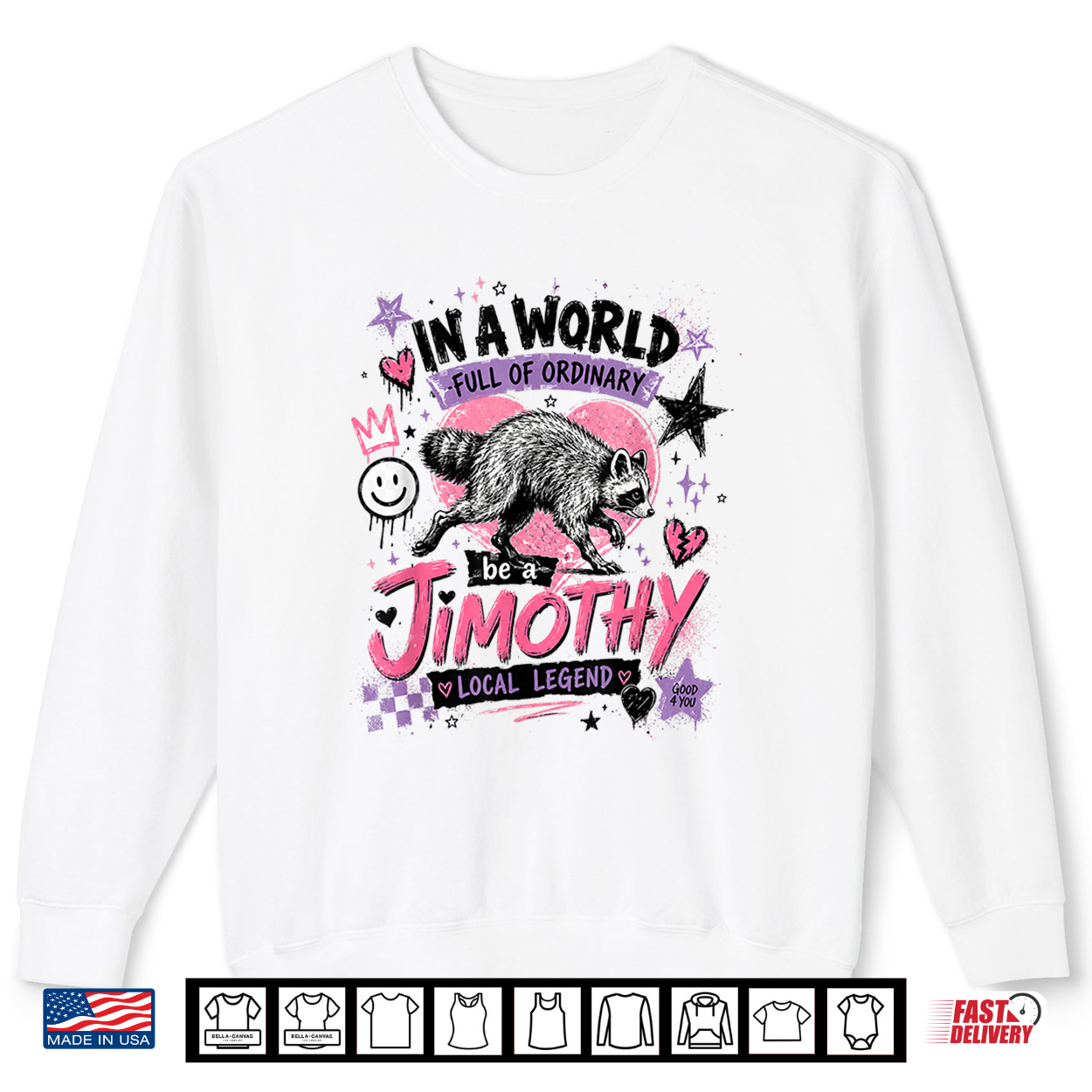 Jimothy Local Legend Street Art Raccoon World Of Ordinary Shirt