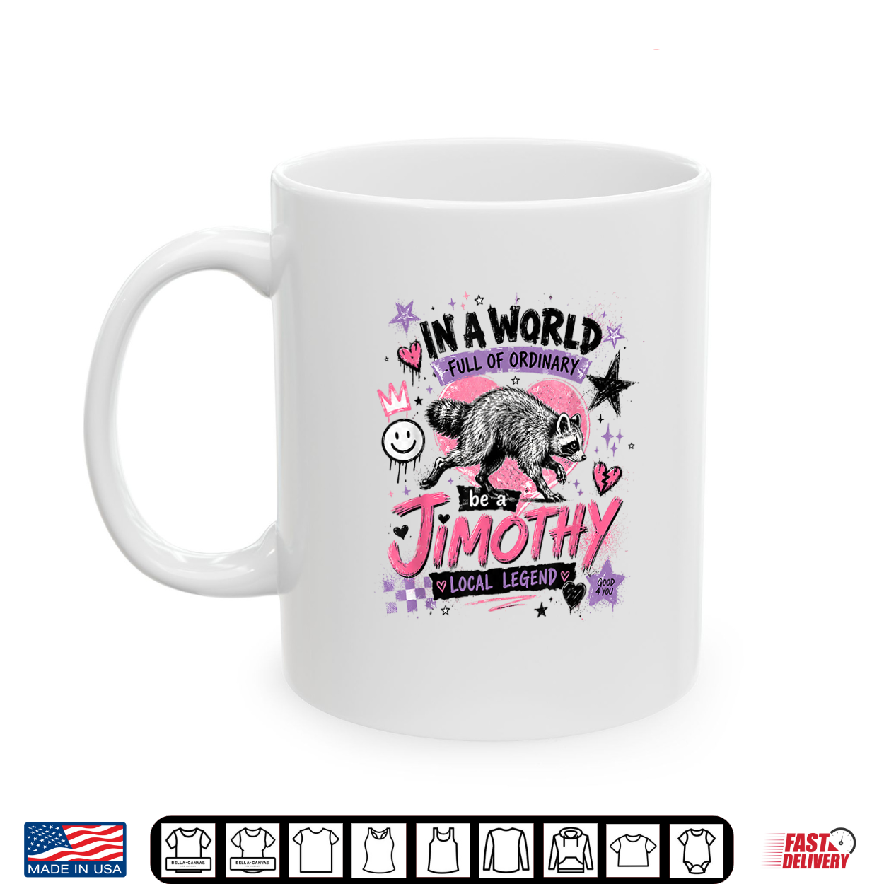 Jimothy Local Legend Street Art Raccoon World Of Ordinary Shirt