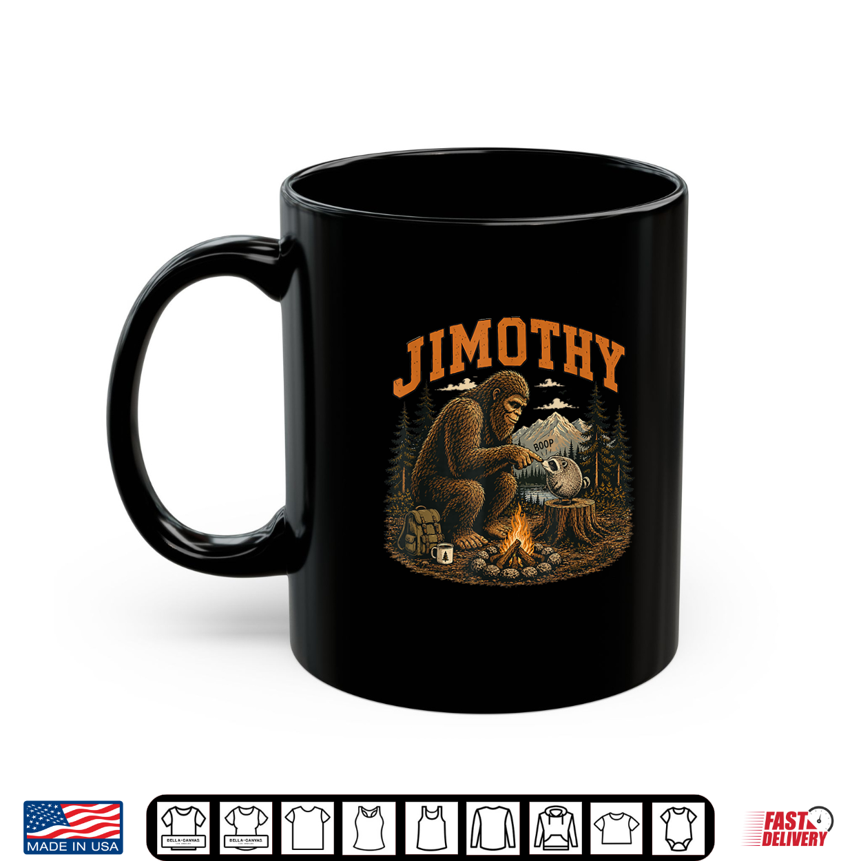 Jimothy Raccoon Jimothy Bigfoot Boop Pacific Northwest Hero Shirt