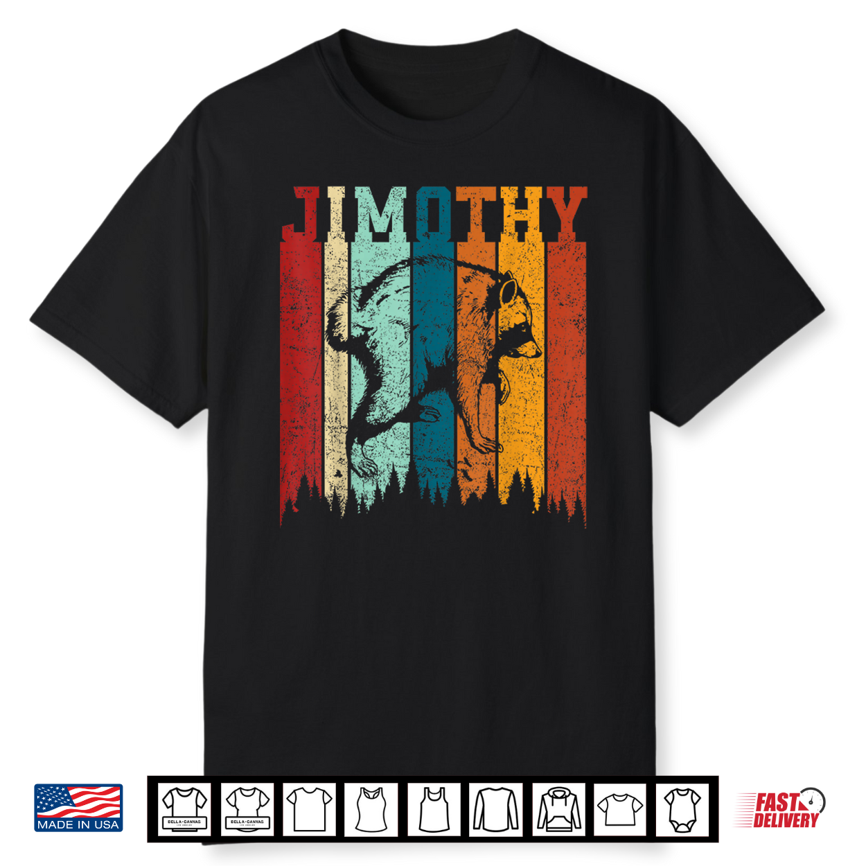 Retro Jimothy Viral Raccoon Shirt Funny Trash Panda Jimothy Shirt
