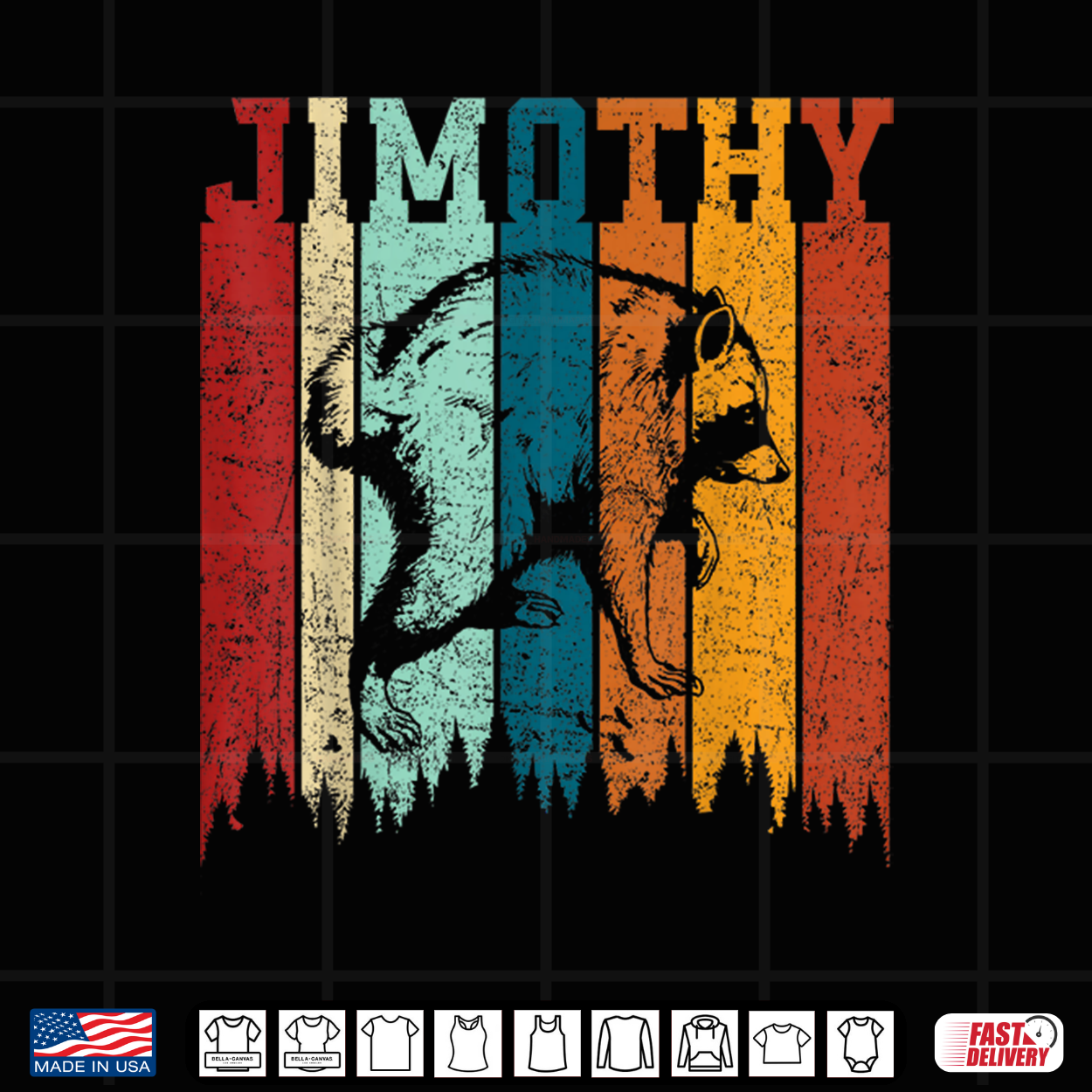 Retro Jimothy Viral Raccoon Shirt Funny Trash Panda Jimothy Shirt