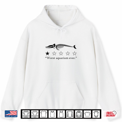 Hoodie Worst Aquarium Ever Whale Skeleton Shirt