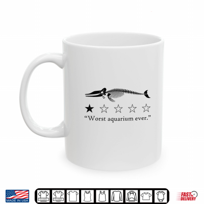 Mug Worst Aquarium Ever Whale Skeleton Shirt