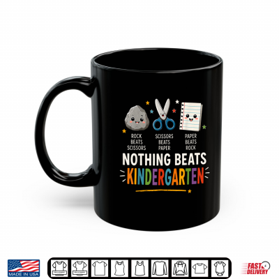 Back School Rock Paper Scissors Nothing Beats Kindergarten Shirt 3 Mug Back School Rock Paper Scissors Nothing Beats Kindergarten Shirt