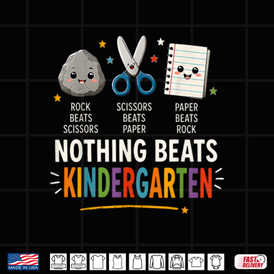 Back School Rock Paper Scissors Nothing Beats Kindergarten Shirt 4 Design Back School Rock Paper Scissors Nothing Beats Kindergarten Shirt